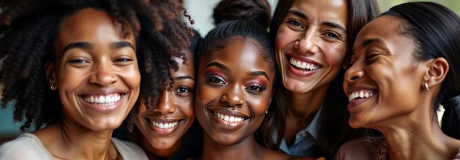 Black women supporting each other