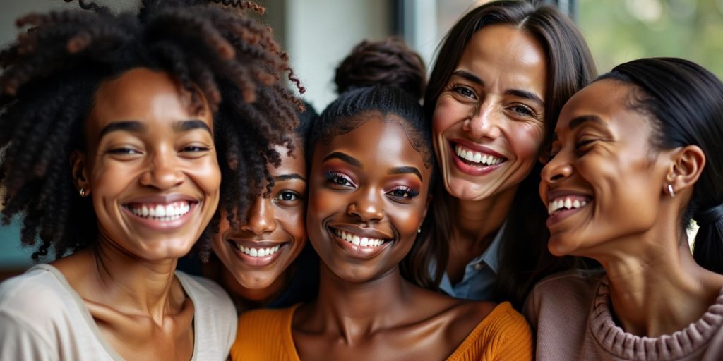 Black women supporting each other